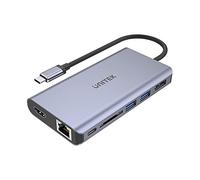 UNITEK uHUB S7 USB 3.2 Gen 1 (3.1 Gen 1) Type-C Gris