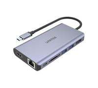 UNITEK uHUB S7 USB 3.2 Gen 1 (3.1 Gen 1) Type-C Gris