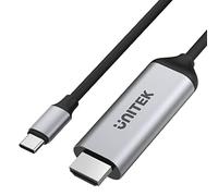 UNITEK USB-C vers HDMI 2.0, 1.8M | V1423A | Résolution 4K @ 60Hz | Technologie HDCP 2.3 | Large compatibilité avec Les appareils tels Que Mac, iPad, XPS, Surface | Design : Aluminium et PVC
