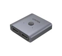 UNITEK V1127A ALUMINIUM HDMI 2.0 4K SWITCH 2-TO-1 BI-DIRECTIONAL