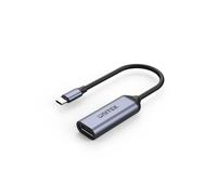 UNITEK V1415A Adaptateur USB Type-C vers DisplayPort 1.4 Gris - 0.15m, Résolution 7680x4320 (8K/60Hz), HDCP 2.3, Aluminium
