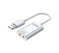 Unitek Y-247A Carte son stéréo USB Noir
