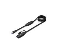 UNITEK Y-3003C Adaptateur USB Type-A Mâle vers USB Type-A Femelle, Longueur 15m, ABS Noir, Transfert 5Gbit/s, Alimentation Externe 5V 2A