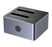 UNITEK Y-3026GY01-EU Station d'accueil de disques de stockage USB 3.2 Gen 1 (3.1 Gen 1) Type-B Gris