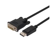 UNITEK Câble DisplayPort vers DVI, convertisseur de signal, convertisseur I 180cm I Résolutions jusqu'à 1920x1200 I DVI numérique, DP 1.1a I Ordinateur, set-top box etc. avec moniteur connexion