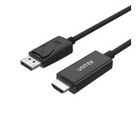UNITEK Y-5118CA : Câble Adaptateur Vidéo 1.8m HDMI Type A vers DisplayPort, Résolution 1920x1200, Modes 1080p, Noir