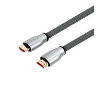 UNITEK Y-C136RGY Câble HDMI 2.0 1m, Connecteurs Type A (Standard) Mâle-Mâle, Contacts Or, Compatibilité 3D, Argent/Zinc