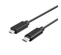 Unitek Y-C473BK Câble USB 2.0 Type C vers Micro USB (Charge Rapide) 1 m Noir