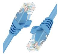 UNITEK Y-C809ABL Câble patch Cat6 S/FTP Pimf Blindage CAT-6 RJ45 Câble réseau Ethernet LAN DSL Switch Routeur Modem Point d'accès Bleu 1 m