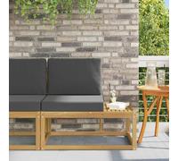 Unités de sofa sectionnel d'extérieur Bois d'Acacia Massif vidaXL vidaXL
