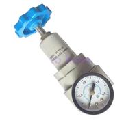 Unités pneumatiques régulateur d'air haute pression, filetage du Port d'entrée 1/4 3/8 1/2 pouces BSP 0~35bar avec manomètre QTYH-15/10/08(QTYH-08,3/8 Inch)