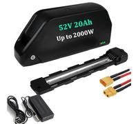 UnitPackPower 52V 20Ah Batterie de vélo électrique pour 250W 500W 750W 1000W 1500W 2000W Ba-fang et Autres Kit de Conversion Ebike(Batteries de qualité A) (52V 20Ah (Taille Plus Petite))