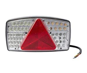 UNITRAILER ASPÖCK Feu arrière LED 41-131 droit 10-30V câble 0,5m à sept fonctions feu stop recul antibrouillard clignotant et gabarit IP64 bloc optique pour remorque et gros camion