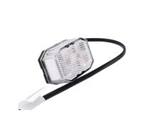 UNITRAILER ASPÖCK Feu de gabarit LED Flexipoint Rouge Blanc 12-24V à 2 Fonctions Montage Universel câble Plat 0,5m IP6K9K Lampe de Position Avant arrière pour remorque Camion dépanneuse