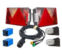 UNITRAILER ASPÖCK Kit déclairage feux arrière Multipoint IV gauche droit 6 fonctions gabarit Flexipoint I faisceau Mantes 5,2m 12V prise 13 broches connecteurs set robuste pour remorque