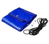 UNITRAILER Bâche Plate Bleue 205,7 x 130,9 cm pour Remorque Garden Trailer 201 Kipp, Protection Imperméable 500 g/m2 avec Cordon Élastique de Fixation