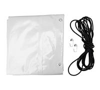 UNITRAILER Bâche Plate Grise 152,6 x 111,6 cm pour remorque Garden Trailer 150 Kipp, Protection imperméable en PVC 500 g/m2 avec Cordon élastique de Fixation