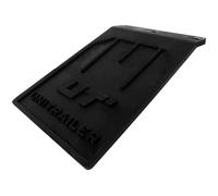 UNITRAILER Bavette Anti-Boue 185 x 233 mm en Caoutchouc très Robuste pour remorque avec Partie supérieure courbée comme Protection Contre Les Projections d'eau Sale