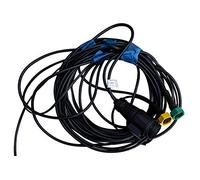 UNITRAILER Faisceau Électrique Remorque 4,5 m - Prise 7 Broches + 2 Connecteurs 5 Broches - Câble Étanche pour Feux Arrière et Feux de Gabarit - Compatible 12V/24V