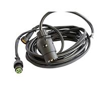 UNITRAILER Faisceau Électrique Remorque 7,0 m - Prise 7 Broches + 2 Connecteurs 5 Broches - Câble Étanche pour Feux Arrière et Feux de Gabarit - Compatible 12V/24V