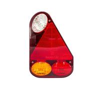UNITRAILER Feu Arrière Droit Aspöck Earpoint III 5 Broches 12V- Feu de Remorque Multifonction avec Feu de Recul, Stop, Clignotant et Catadioptre Triangle pour Remorque, Caravane ou Véhicule Utilitaire
