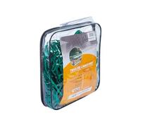 UNITRAILER Filet de Transport pour remorque 2,2 x 1,5 m Filet de Protection Extensible Robuste pour Chargement et déchets Verts Mailles avec Cordon élastique Vert
