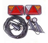 UNITRAILER FRISTOM Kit déclairage FT-270 LED et HORPOL HOR 69 LED faisceau Mantes 7m prise 13 broches 12V set de feux arrière complet signalisation pour remorque plateau et utilitaire