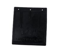 UNITRAILER Grande bavette Anti-Boue 220 x 243 mm en Caoutchouc Robuste pour remorque et Engin de Chantier avec orifices de Montage comme Protection Contre Les éclaboussures