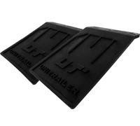 UNITRAILER Kit de Deux bavettes Anti-Boue 185 x 233 mm en Caoutchouc pour remorque avec Partie supérieure courbée comme Protection Contre Les Projections d'eau Sale