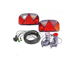 UNITRAILER Mantes Kit Éclairage Remorque - Feux Multipoint II - Gabarits Superpoint II - Faisceau Remorques 7m 13 Broches - Accessoire Complet et Résistant