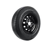 UNITRAILER Roue Complète de Remorque Renforcée 165/80 R13C, Capacité 675 kg pour Stabilité Maximale, Jante Acier Noire 5x112 ET30 et Pneu LINGLONG R701