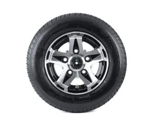 UNITRAILER Roue complète renforcée 10 Pouces pour remorque Lourde et dépanneuse, Pneu LINGLONG 195/55 R10C 98/96N, Jante alu 6Jx10 5x112 ET-4, Charge Max 750 kg
