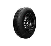 UNITRAILER Roue complète renforcée 185/80 R14C pour remorque lourde et stable, jante en acier noire 5.5Jx14 H2 5x112 ET:30, pneu LINGLONG R701 de capacité de charge de 900 kg