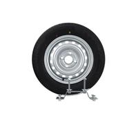 UNITRAILER Roue de Secours 155/70 R13 79N avec Support pour Remorque Légère Garden Trailer, Jante Acier 4x100 ET30, Charge Max 437 kg, Idéal pour Éviter les Pannes sur Route