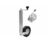 UNITRAILER Roue Jockey 60 mm avec Collier renforcé - Acier galvanisé, Charge 250 kg, Tube 60 mm, pour remorque