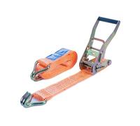 UNITRAILER Sangle d’arrimage à cliquet 4 m x 50 mm - Charge directe 2,5T (2500 daN) / en cerclage 5T (5000 daN) - pour remorque, Camion, Transport sécurisé