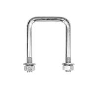 UNITRAILER U-Boulon M12 95/62/95 avec Écrous et Rondelles - Bride en Acier Galvanisé pour Tubes Carrés, Ressorts et Supports