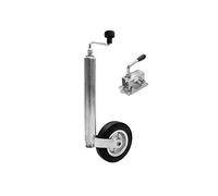 UNITRAILER Winterhoff Roue Jockey avec Collier Fonte 48 mm St 48-200 VB - Roulette de Manœuvre pour Remorque 200 x 50 mm - Capacité 150 kg, Acier Renforcé de Haute Qualité