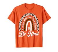 Unity Day Orange Anti-harcèlement Léopard Arc-en-ciel Enfants Filles T-Shirt