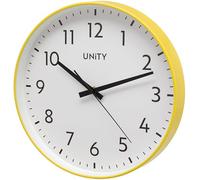 Unity Fradley Horloge Murale silencieuse Moderne Jaune 30 cm