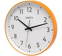 Unity Fradley Horloge Murale silencieuse Moderne Orange 30 cm