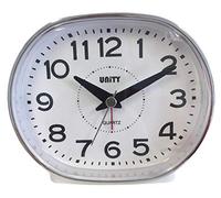 Unity Réveil à Cloche de Style, Blanc, 10,5 x 10 x 7 cm