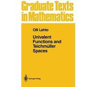Univalent Functions And Teichmüller Spaces
