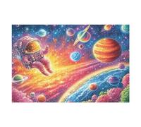 Univers Ciel étoilé 1000 Pieces Casse-tête Personne Âgée en Carton Rigide sans Déformation Facile Débutant Thérapie Occupationnelle Anti-Stress Petit Prix 1000 PCS/75x50cm