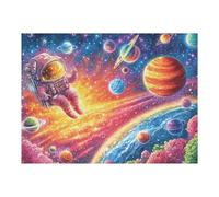 Univers Ciel étoilé 500 Pieces Casse-tête pour Ado en Carton Épais Rigide Facile Débutant Jeu De Société Soirée Entre Amis Cadeau Anniversaire Premium 500 PCS/52×38cm