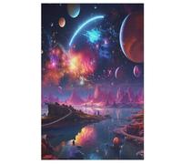 Univers coloré Puzzles Adultes 1000 Pièces en Bois, Jouet De Puzzle De Défi De Cerveau pour des EnfFourmis, D’Intelligence 78×53cm