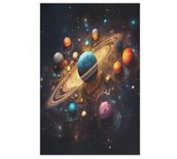 Univers coloré Puzzles Adultes 1000 Pièces en Bois, Jouet De Puzzle De Défi De Cerveau pour des EnfFourmis, D’Intelligence 78×53cm
