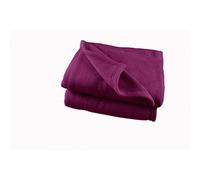 univers decor Couverture Polaire 240 x 260 cm Prune Grande Largeur