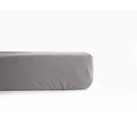 univers decor - Drap Housse Percale Pur Coton peigné Longues Fibres 80 Fils/cm² avec Bonnet de 35 cm Vent du sud (CendreCur, Drap Housse 140 x 190 cm Bonnet de 35 cm)