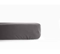 univers decor - Drap Housse Percale Pur Coton peigné Longues Fibres 80 Fils/cm² avec Bonnet de 35 cm Vent du sud (Ardoise, Drap Housse 80 x 200 cm Bonnet de 35 cm)